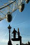 London Eye and lamp post, London
