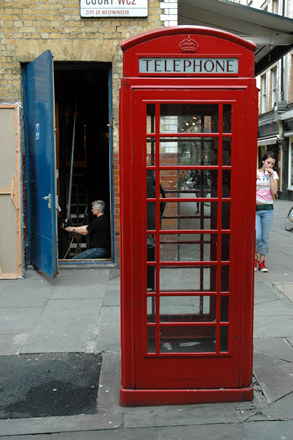 Phone box, London