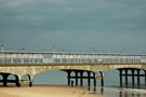 Bournemouth Pier and tyre tracks