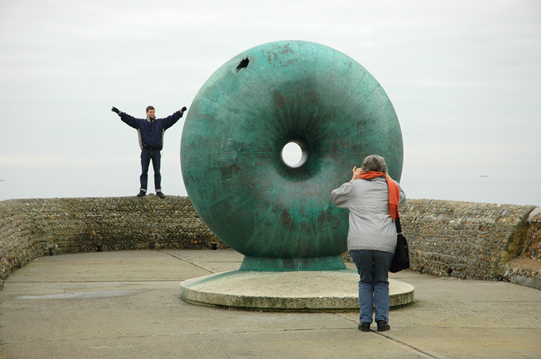 Photographing the seasick doughnut, Brighton