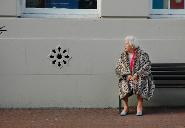 Woman in coat, Bournemouth