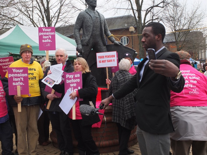 EMAG (Equitable Members Action Group) pension protesters
