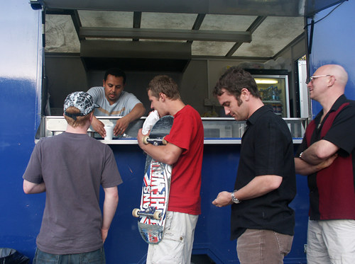 Falafel queue, Bristol