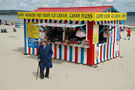 Man and fast food hut, Weymouth
